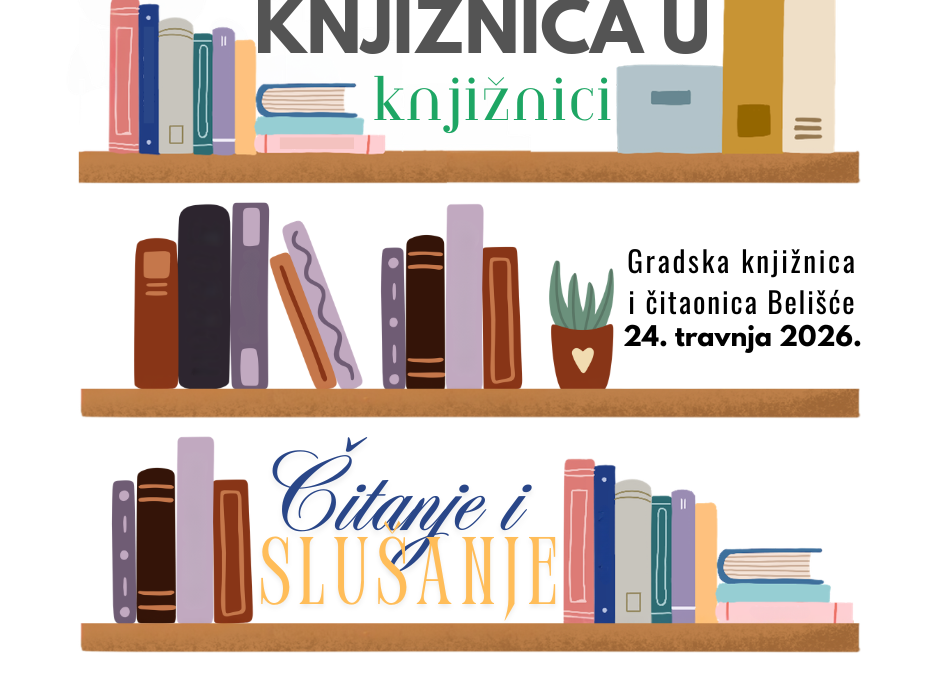 Poziv na stručni skup Knjižnica u knjižnici 2026. : Čitanje i slušanje (primjeri dobre prakse)