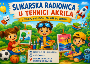 Najava nove slikarske radionice u sklopu projekta “Od igre do znanja”
