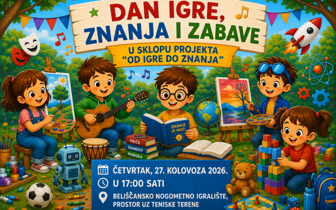 Najava promotivnog događaja „Dan igre, znanja i zabave“