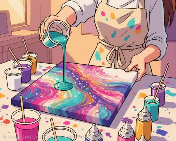Kreativna radionica za djecu – pouring tehnika